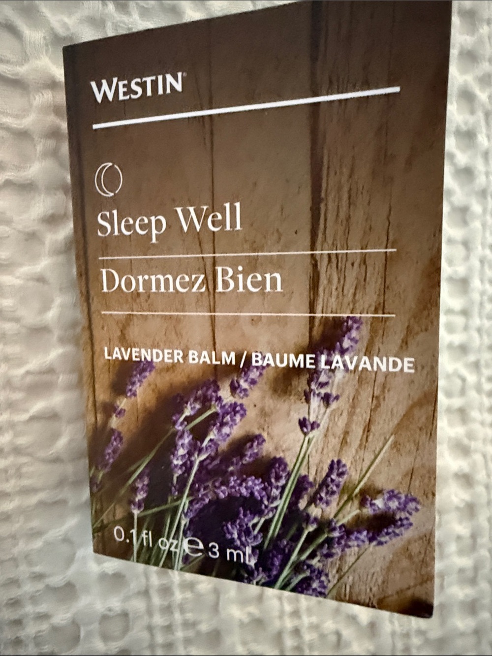 WESTIN HOTEL Sleep Well Lavender Balm 0.1 fl. oz.